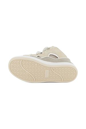 sneackers in pelle e poliestere beige LANVIN KIDS | N30329P82